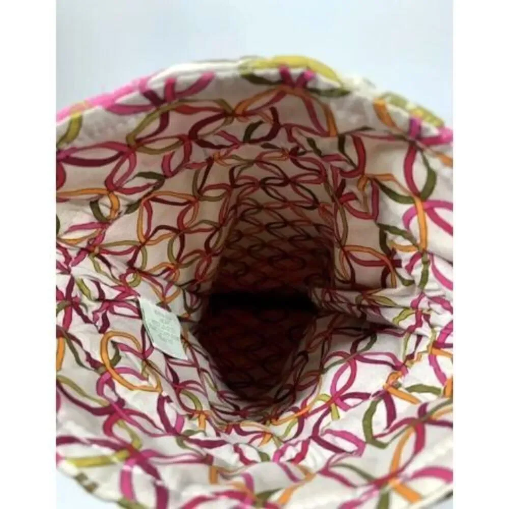 Vera Bradley Tea Garden Cheers To You Wine Bottle Drawstring Gift Bag RETIRED